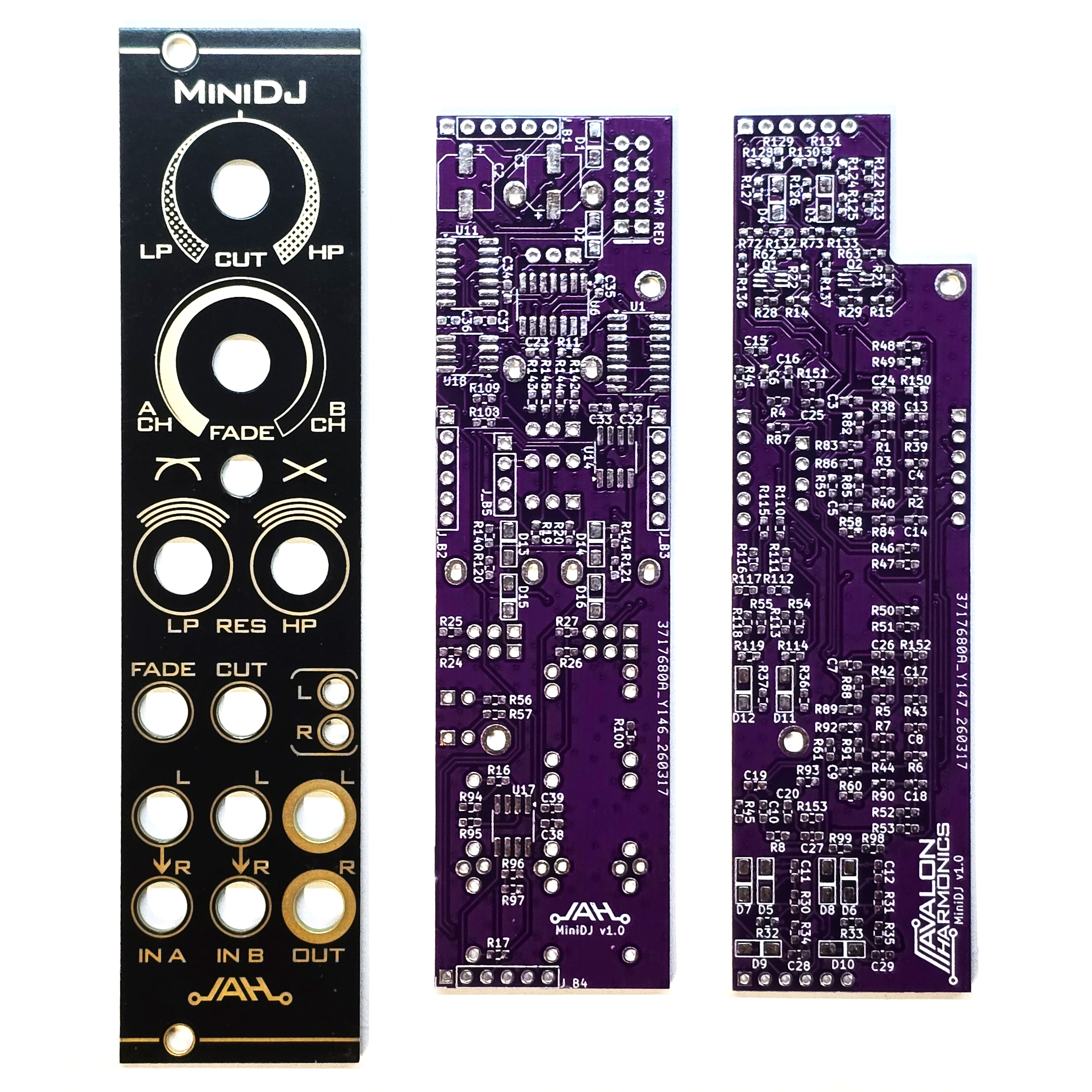 Avalon Harmonics MiniDJ PCB Set